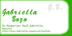 gabriella bozo business card